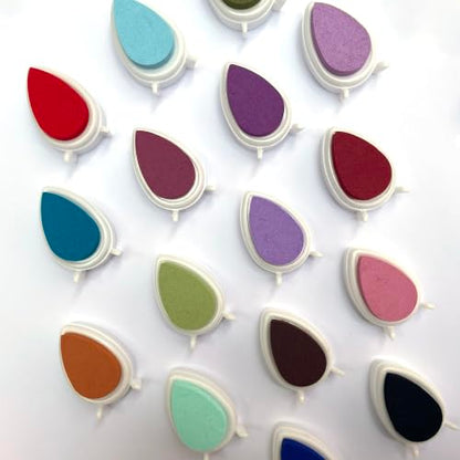 Stamp Pad 17 Colors Pigment Ink Pads for Stamps