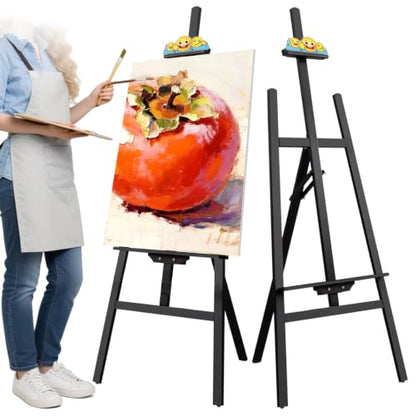 Black Smiley Wooden Easel for Painting