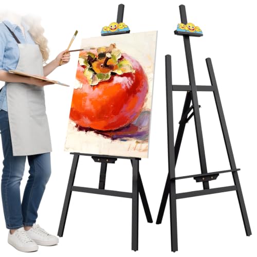 Black Smiley Wooden Easel for Painting