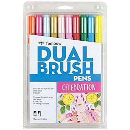 Dual Brush Pen Art Markers (10 Count)