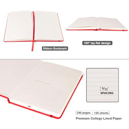8 Pack Lined Journal Notebooks for Work (8 Count)