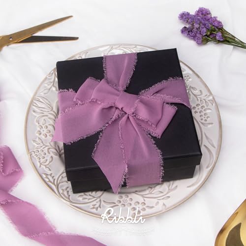 Rosy Mauve Chiffon Ribbon 1 (60 Foot)