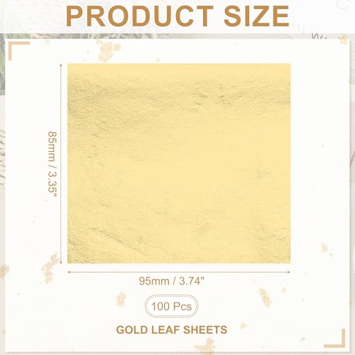 Gold Leaf Sheets for Art 3.7" x 3.4"