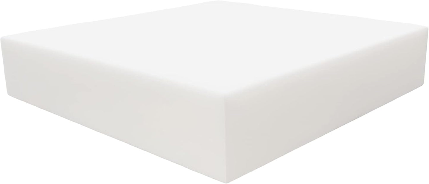 FoamRush 8" H x 24" W x 24" L Upholstery Foam Cushion High Density (Square Foam for Dining Chairs, Chair & Wheelchair Seat Cushion Replacement) - Crafty Corner