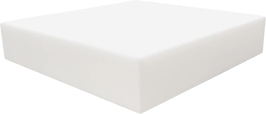 FoamRush 8" H x 24" W x 24" L Upholstery Foam Cushion High Density (Square Foam for Dining Chairs, Chair & Wheelchair Seat Cushion Replacement) - Crafty Corner
