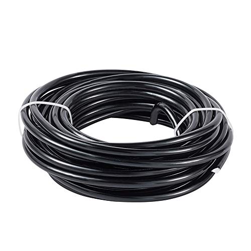 22.96 ft 3 Gauge Aluminum Bonsai Wire Black 6mm Thick Bendable Metal Craft Wire for Christmas Tree Decor Garden Landscape Craft Making Supplies (22.96 Foot)