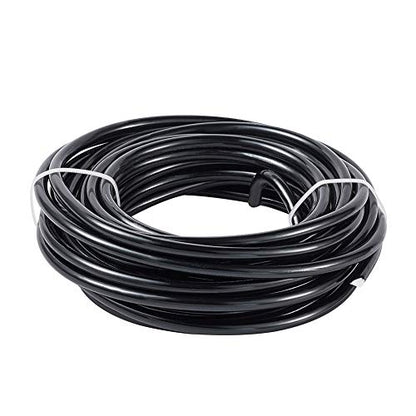22.96 ft 3 Gauge Aluminum Bonsai Wire Black 6mm Thick Bendable Metal Craft Wire for Christmas Tree Decor Garden Landscape Craft Making Supplies (22.96 Foot)