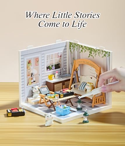 Summer Courtyard Miniature House Kit with Light