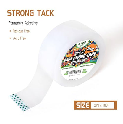 Clear Book Repair Tape