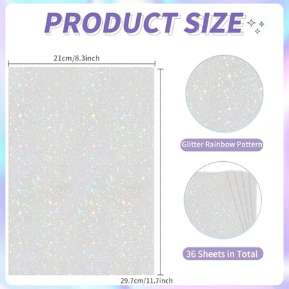 36 Sheets Holographic Sticker Paper