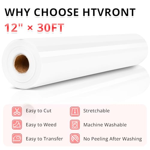 White Heat Transfer Vinyl Roll
