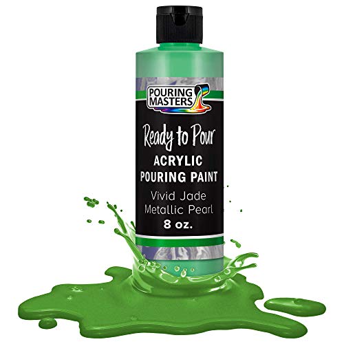 Pouring Masters Vivid Jade Metallic Pearl Ready to Pour Acrylic Pouring Paint (8 Fl Oz)
