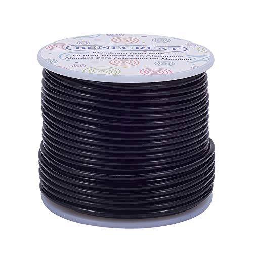10 Gauge Jewelry Craft Aluminum Wire 80 Feet Bendable Metal Sculpting Wire for Craft Floral Model Skeleton Making (80 Foot)