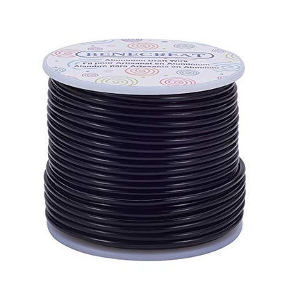 10 Gauge Jewelry Craft Aluminum Wire 80 Feet Bendable Metal Sculpting Wire for Craft Floral Model Skeleton Making (80 Foot)
