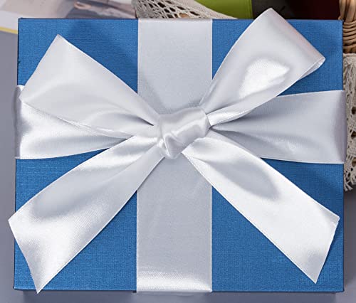 1 1 2 Inch Silver Solid Satin Ribbon for Gift Wrapping (150 Foot)