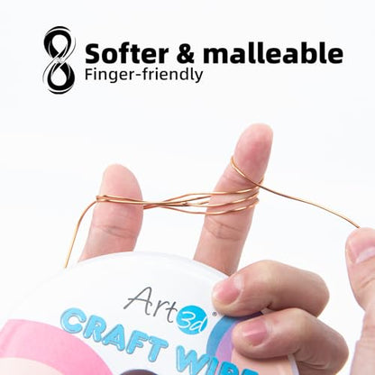18 Gauge Craft Wire for Beading & Sculpting (120 Foot)