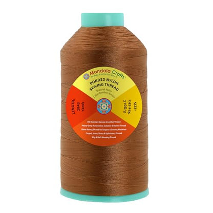 Size 46 210D T45 Bourbon Brown Bonded Nylon Thread