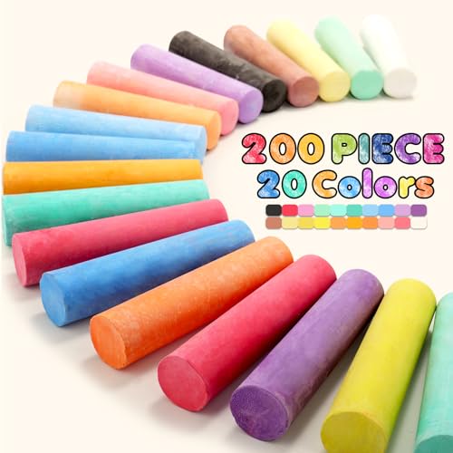 Sidewalk Chalks Set (200 Count)