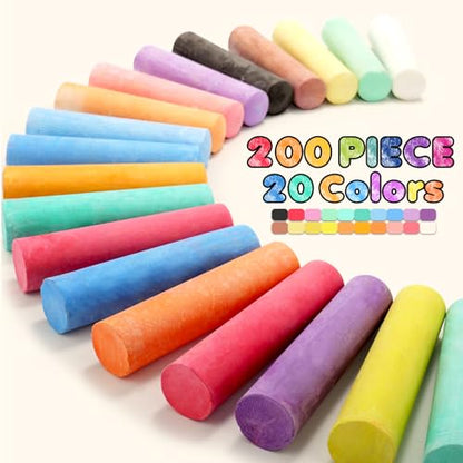Sidewalk Chalks Set (200 Count)