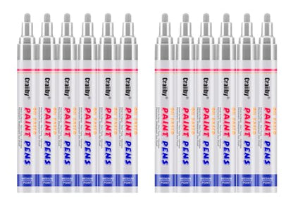 Silver Paint Markers (12 Count)