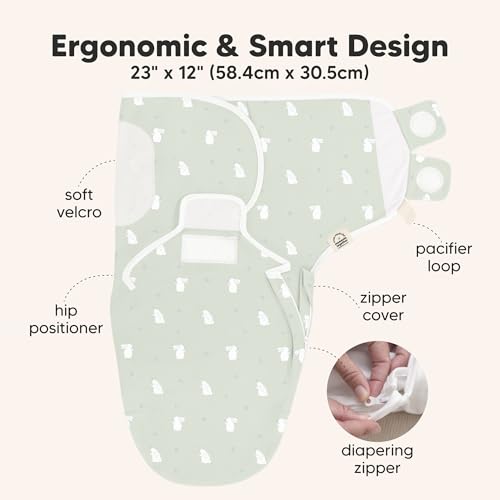 Newborn Swaddles with Zippers (3 Count)