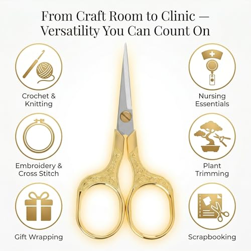 Small Gold Scissors (2 Count)