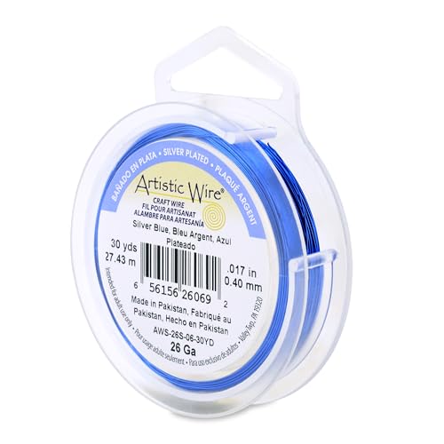 26 Gauge Silver Plated Tarnish Resistant Colored Copper Craft Wire