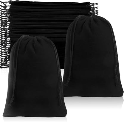 50 Pack Velvet Drawstring Bags (50 Count)