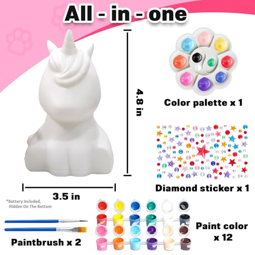 Paint Your Own Unicorn Lamp Kit