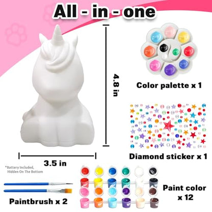 Paint Your Own Unicorn Lamp Kit