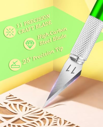 Craft Knife with 10 Extra #11 Blades