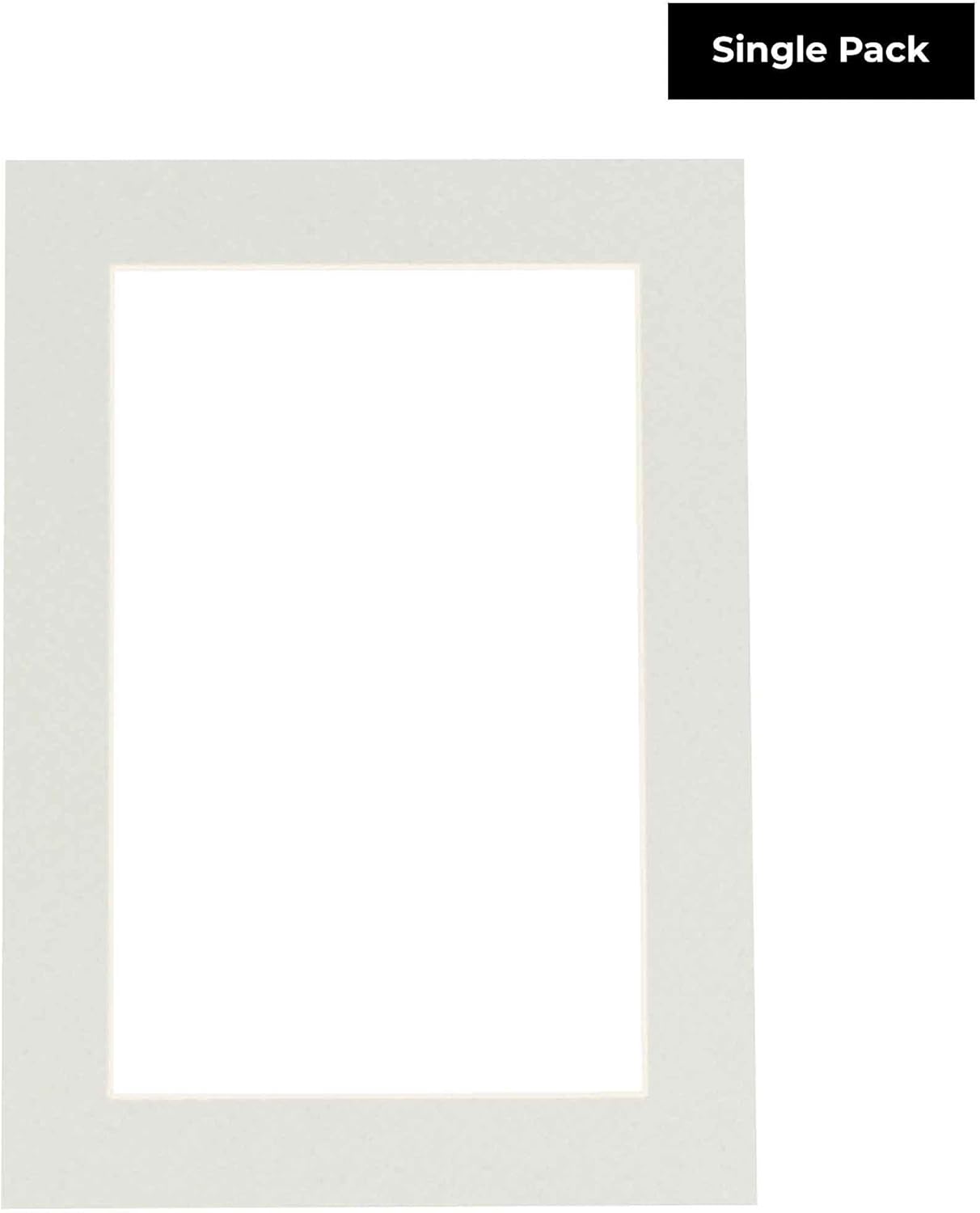 11x14 Mat for 8.5x11 Photo - Precut Grey Picture Matboard for Frames Measuring 11 x 14 Inches - Bevel Cut to Display Art 8.5 x 11 Inches - Acid Free ONE MAT with Backing Board & Clear Bag