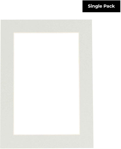 11x14 Mat for 8.5x11 Photo - Precut Grey Picture Matboard for Frames Measuring 11 x 14 Inches - Bevel Cut to Display Art 8.5 x 11 Inches - Acid Free ONE MAT with Backing Board & Clear Bag