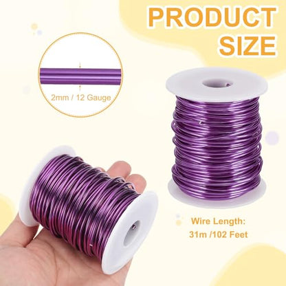 12 Gauge 2mm Anodized Aluminum Wire for Jewelry Craft Making