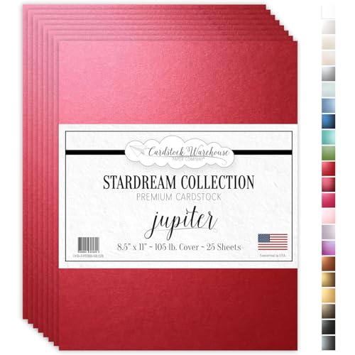 Cardstock Warehouse Stardream Jupiter Red Cardstock Paper (25 Count)