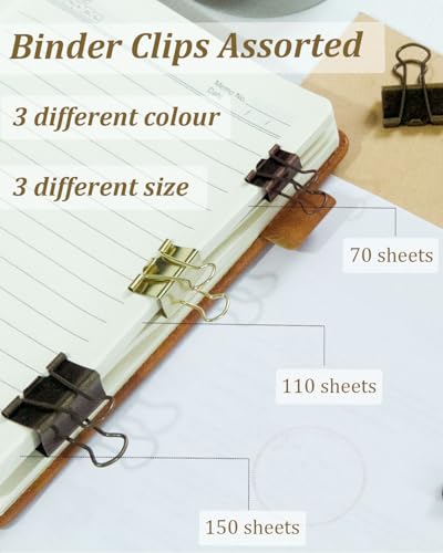 Assorted Binder Clips 0.75