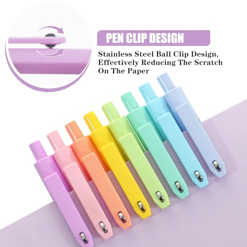 Gel Pens 8pcs Black Ink Pens 0.5mm Smooth Writing Pens