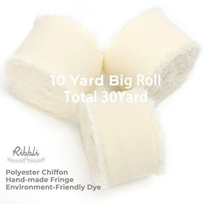 Ivory Chiffon Ribbon 1 (90 Foot)