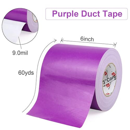 6" Purple Duct Tape Heavy Duty
