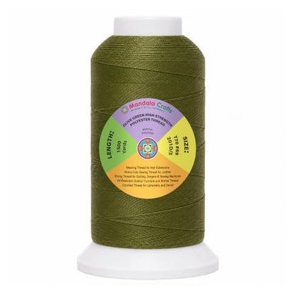 Olive Green Tex 70 Upholstery Polyester Heavy Duty Thread