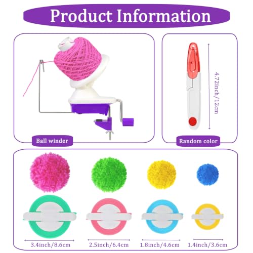 Yarn Ball Winder for Crocheting Knitting