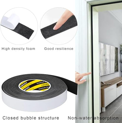 Black Foam Tape Weather Stripping Sealing Sponge