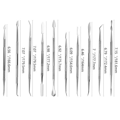 10PCS Stainless Steel Clay Sculpting Tools Metal Sculpting Tools Double
