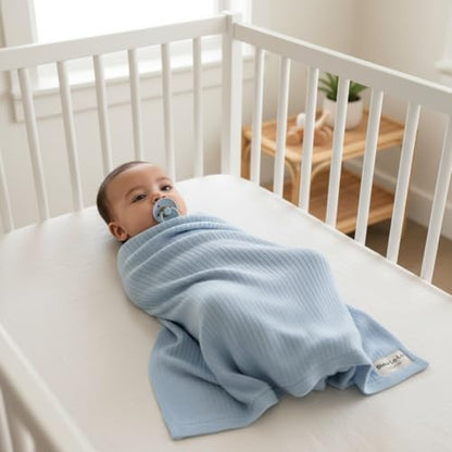 100% Organic Cotton Baby Blanket for Boys
