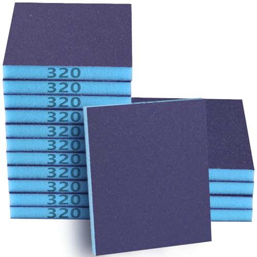 16 Pack 320 Grits Sanding Sponge Fine Sanding Block (16 Count)