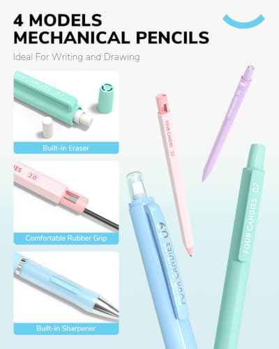 36PCS Mechanical Pencil Set with 624 Lead Refills
