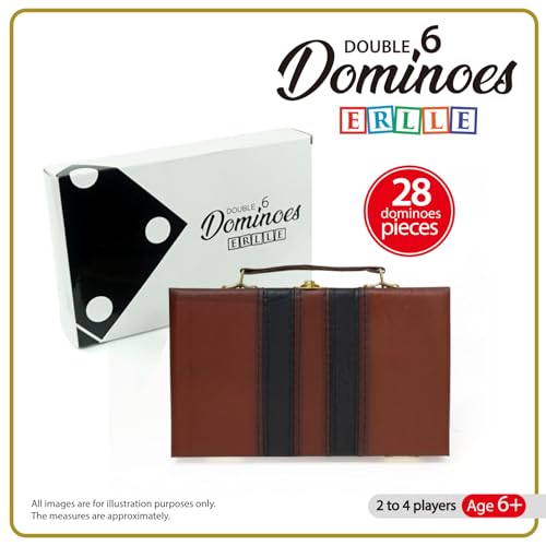 Premium Double 6 Dominoes Set (28 Count)