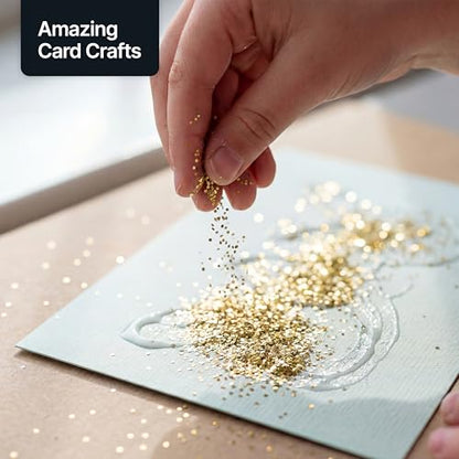 Craft Glitter Shaker Champagne Gold 110g Super Chunky (3.9 Ounce)