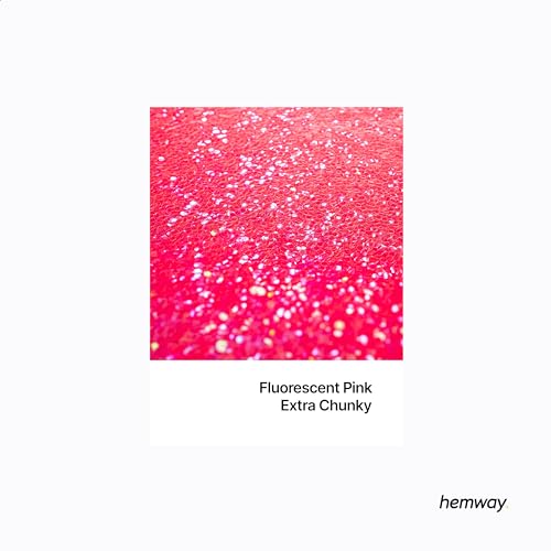 Resin Glitter Fluorescent Pink 100g Extra Chunky (3.5274 Ounce)