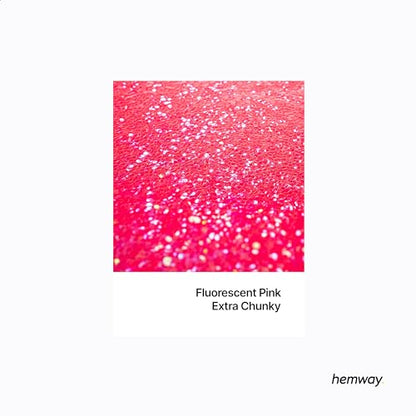 Resin Glitter Fluorescent Pink 100g Extra Chunky (3.5274 Ounce)